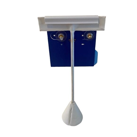 Bella•Jack Beautiful Faceted Iridescent Light Blue/Lavender Drop Earrings - Picture 5 of 7